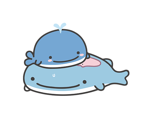 卡通海豚图案手绘海豚线条图案儿童印花素材卡的动物