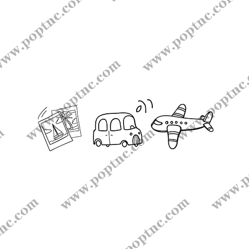 卡通飞机图案手绘汽车图案儿童印花素材卡通汽车照片