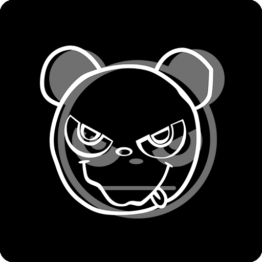 卡通熊猫头像手绘熊猫儿童印花素材