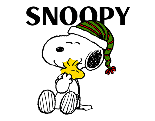 SNOOPY卡通图案手绘动画片图案史努比图案儿童印花素材