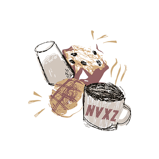 卡通食物图案手绘食物印花素材