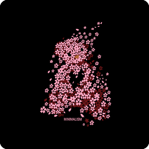 卡通小熊图案鲜花熊印花素材卡通动物花朵熊印花