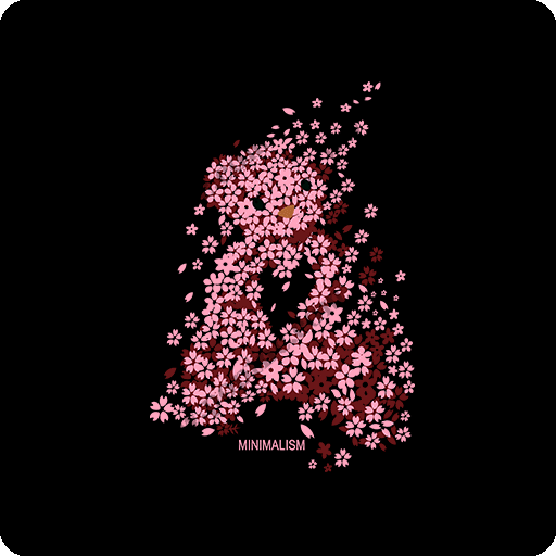 卡通小熊图案鲜花熊印花素材卡通动物花朵熊印花