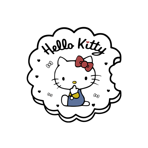 HELLO KITTY图案手写英文字母卡通饼干图案