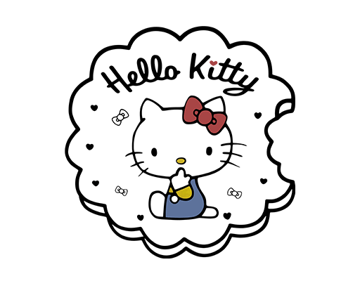 HELLO KITTY图案手写英文字母卡通饼干图案