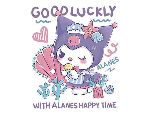 儿童印花星黛露库洛米新款图案服装印花动画片图案