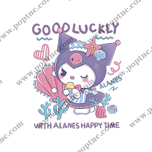 儿童印花星黛露库洛米新款图案服装印花动画片图案