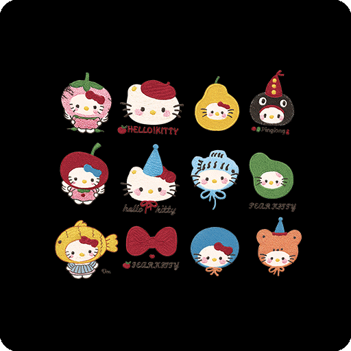 卡通动画片图案hello kitty头像