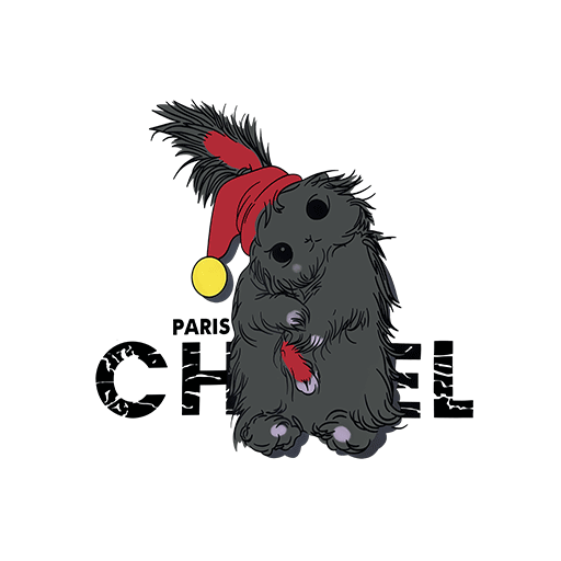 卡通兔子图案破碎英文字母图案