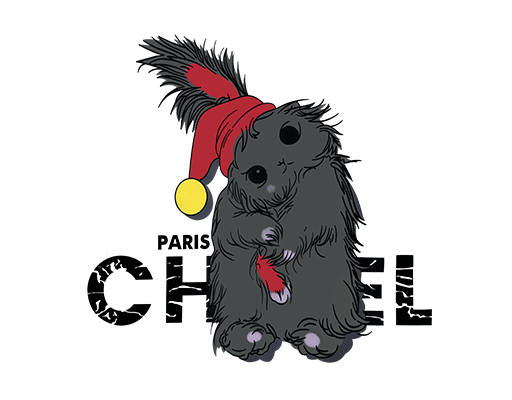 卡通兔子图案破碎英文字母图案