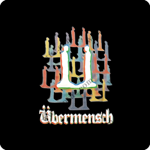 卡通人物剪影图案彩色剪影卡通英文字母图案