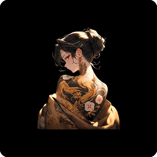 卡通人物图案动画片人物图案卡通女孩动漫女孩头像女孩背影