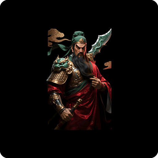 卡通人物图案关羽头像动漫人物图案