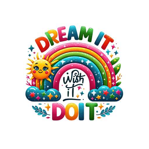 卡通彩虹图案彩色英文字母图案卡通云朵太阳图案