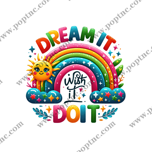 卡通彩虹图案彩色英文字母图案卡通云朵太阳图案