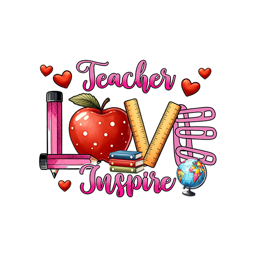 卡通英文字母图案LOVR尺子苹果图案