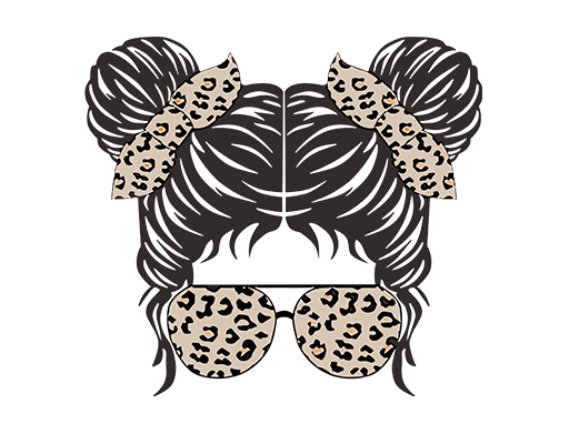 卡通女孩头像戴眼镜的女孩头像剪影女孩剪影