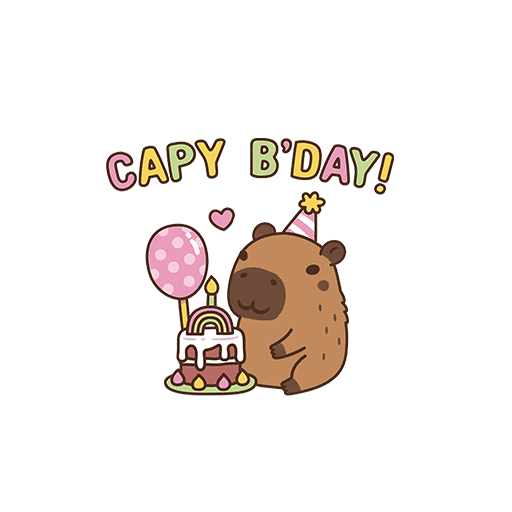 卡皮巴拉图案卡通英文字母图案卡通动物图案