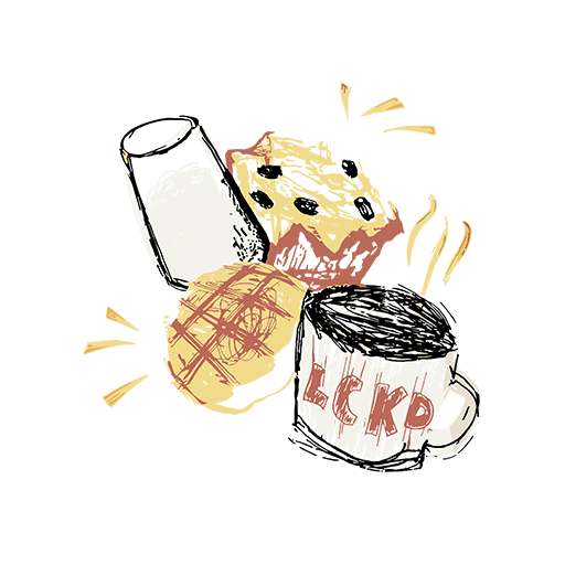 涂鸦食物图案涂鸦杯子图案面包图案