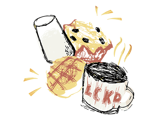 涂鸦食物图案涂鸦杯子图案面包图案