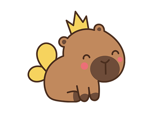 卡皮巴拉图案卡通动物图案手绘卡通图案