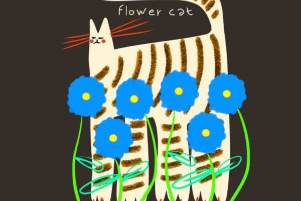 花朵猫咪