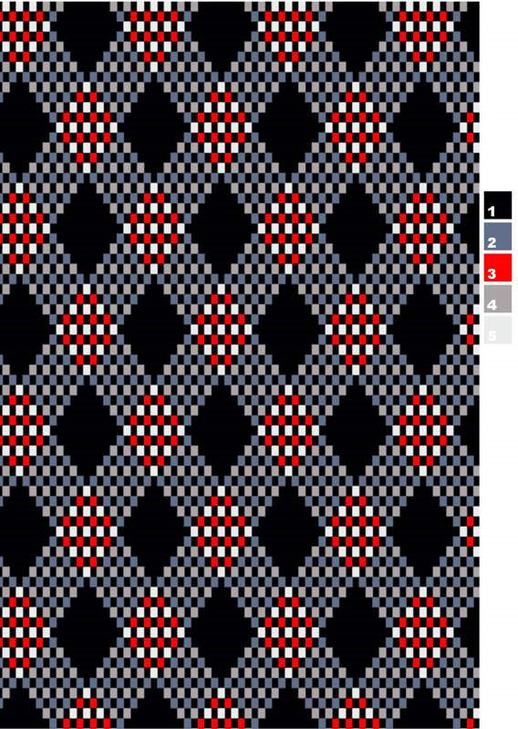 几何菱形格纹面料印花素材,适用于服装印花设计的高对比度像素风图案