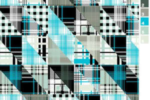 几何拼接风面料印花素材，适用于服装印花设计的高清花型图