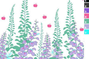 清新植物风面料印花素材，适用于春夏服装印花设计