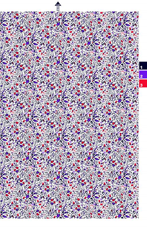 抽象碎花面料印花素材图,适用于春夏服装印花设计