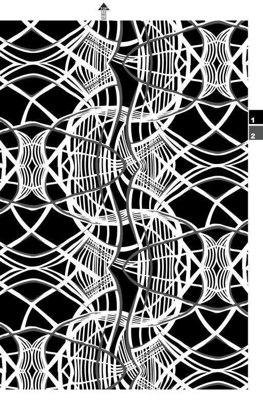 黑白抽象线条面料印花素材,适用于现代服装印花设计