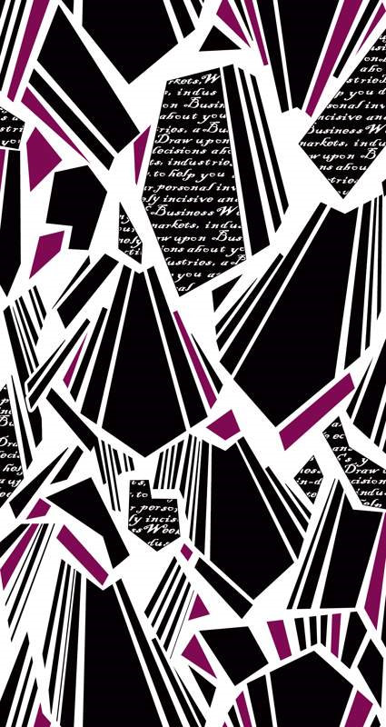 抽象几何裂纹风面料印花素材,适用于现代服装印花设计