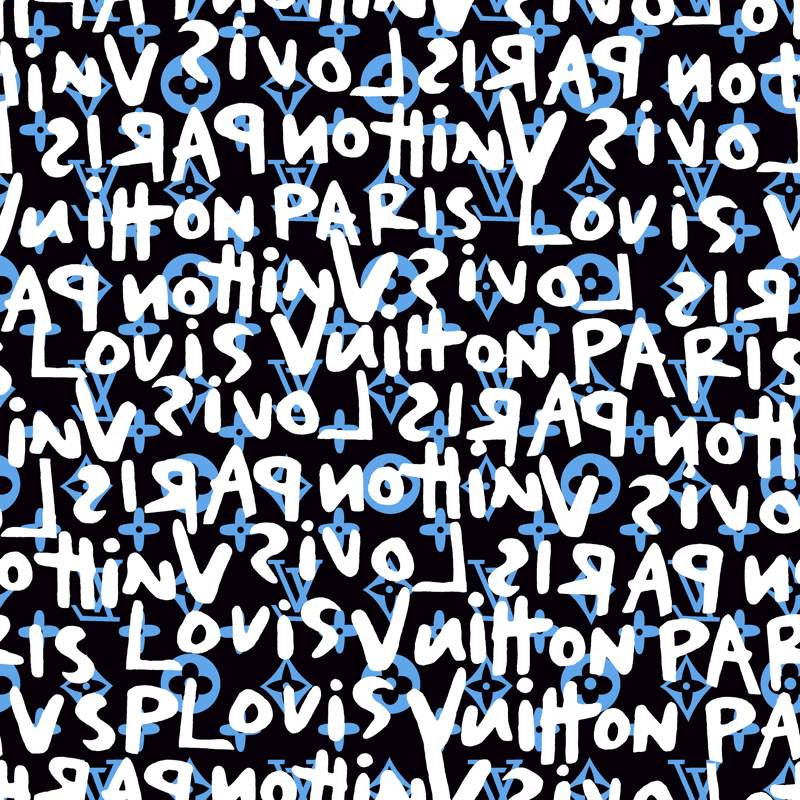 潮流字母与几何纹样结合的服装印花素材,适用于T恤与卫衣面料印花设计