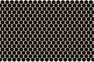 经典黑圆点面料印花素材，适用于服装印花设计与数码印制