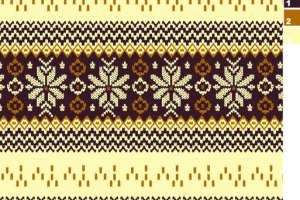 复古民族风面料印花素材，适用于针织衫与毛衣服装印花设计