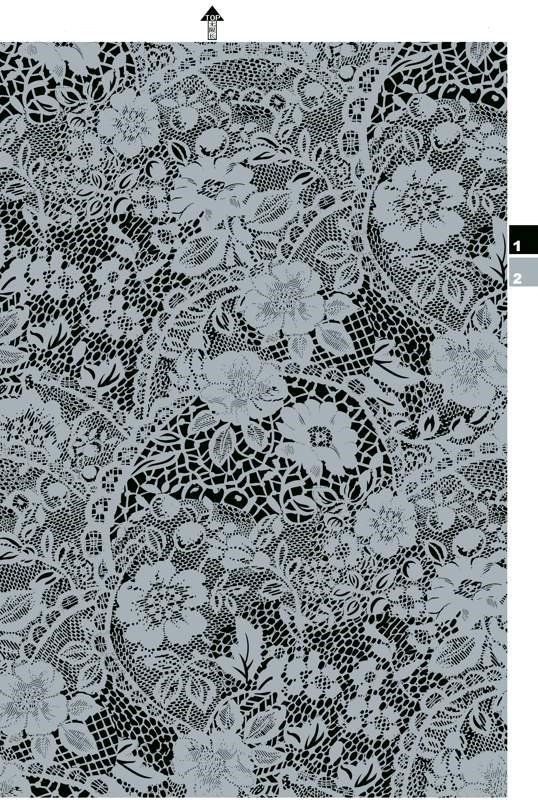 精致蕾丝花卉面料印花素材,适用于高端服装印花设计