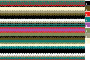 复古条纹几何面料印花素材，适用于服装印花设计与数码印染