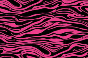 高对比度粉黑斑马纹面料印花素材，适用于潮流服装印花设计
