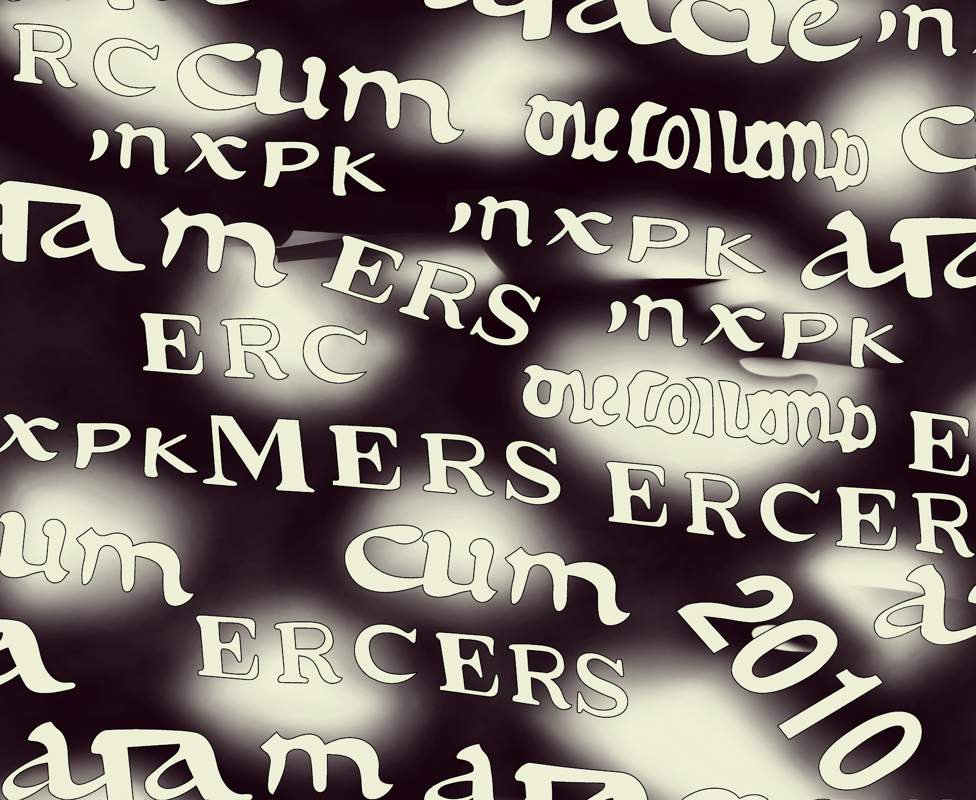 抽象字母纹理面料印花素材,适用于潮流服装印花设计