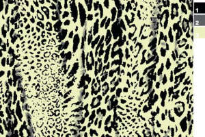 复古豹纹面料印花素材图，适用于服装印花设计与数码印制