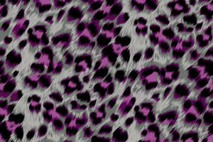 紫灰豹纹面料印花素材，时尚前卫服装印花设计首选