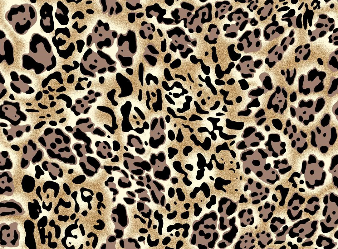 经典豹纹面料印花素材图,适用于服装印花设计与数码印染