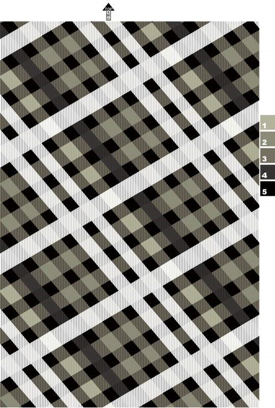 复古格纹面料印花素材图,适用于服装印花设计与数码印染