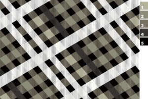 复古格纹面料印花素材图，适用于服装印花设计与数码印染