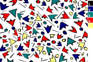 抽象几何风面料印花素材，适用于T恤与运动服的服装印花设计