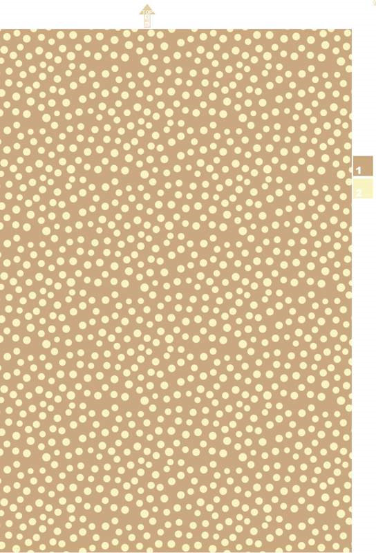 米色底奶油白波点面料印花素材,简约清新服装印花设计图