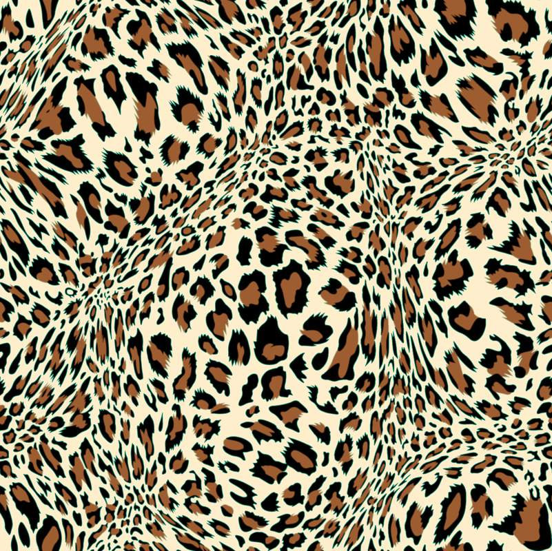 经典豹纹面料印花素材图,适用于服装印花设计与数码印染