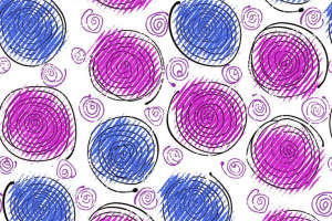 手绘螺旋纹面料印花素材，适用于T恤、卫衣等服装印花设计