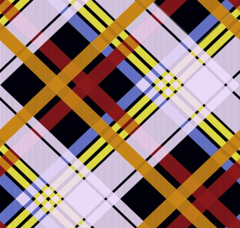 复古撞色格纹面料印花素材,适用于服装印花设计与数码印制