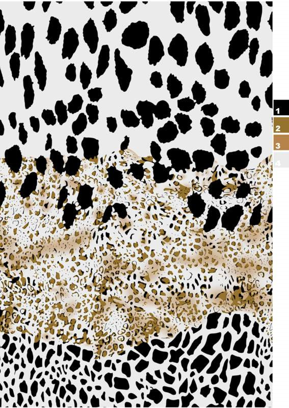 抽象豹纹渐变面料印花素材,适用于时尚服装印花设计